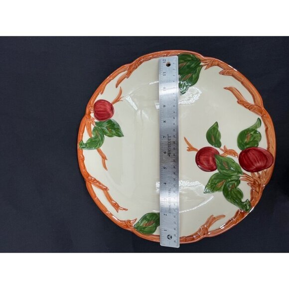 Franciscan Apple Earthenware Hand-Painted Ceramic Fruit Bowl Apple Design - Picture 5 of 7